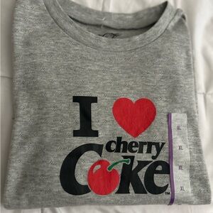 Coca Cola Women’s Gray I Love Cherry Coke T-Shirt